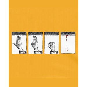 画像2: 10月19日23:59分締切 予約注文 送料無料 KILL BILL / Quentin Tarantino Hands Tarantino Tシャツ ゴールド