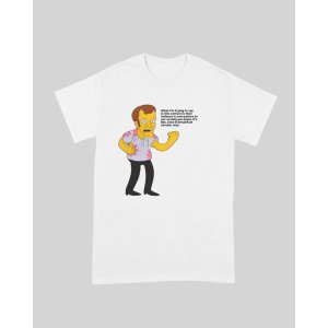 画像2: 10月19日23:59分締切 予約注文 送料無料 Tarantino Simpsons Tシャツ ホワイト