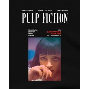 画像2: 10月19日23:59分締切 予約注文 送料無料 Pulp Fiction / Quentin Tarantino Mia Cover Vibe Tシャツ ブラック