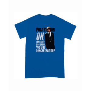 画像1: 10月19日23:59分締切 予約注文 送料無料 Pulp Fiction / Quentin Tarantino Jules "Did I Break Your Concentration?" Tシャツ ブルー