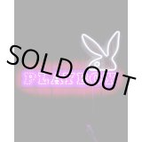 送料無料 在庫1個のみ PLAYBOY / NEON LED Light Up Sign Rabbit Head & Logo