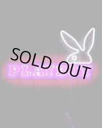 送料無料 在庫1個のみ PLAYBOY / NEON LED Light Up Sign Rabbit Head & Logo