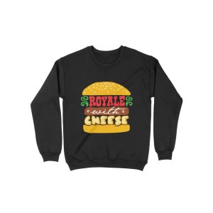画像1: 10月19日23:59分締切 予約注文 送料無料 Pulp Fiction / Quentin Tarantino Royale With Cheese スウェット ブラック