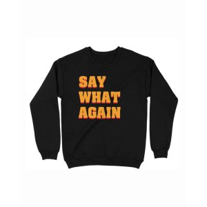 画像2: 10月19日23:59分締切 予約注文 送料無料 Pulp Fiction / Quentin Tarantino Say What Again スウェット ブラック