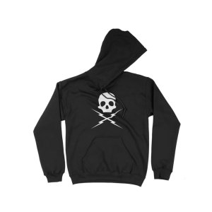 画像1: 10月19日23:59分締切 予約注文 送料無料 Death Proof / Quentin Tarantino Skull プルオーバーパーカー ブラック