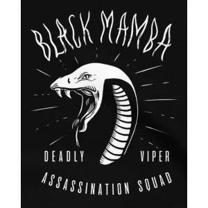 画像2: 10月19日23:59分締切 予約注文 送料無料 KILL BILL / Quentin Tarantino Black Mamba プルオーバーパーカー ブラック