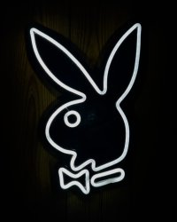 送料無料 ラスト1個でSOLDOUT PLAYBOY / NEON LED Light Up Sign Rabbit Head