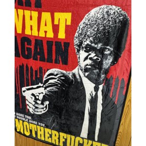 画像7: 送料無料 在庫5枚のみ Pulp Fiction / SAY WHAT AGAIN フリースブランケット