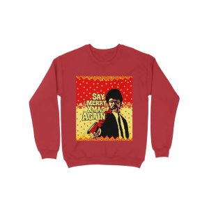 画像1: 10月19日23:59分締切 予約注文 送料無料 Pulp Fiction / Quentin Tarantino Jules Merry Xmas スウェット ブラック