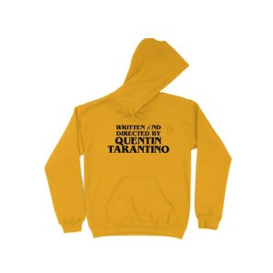 画像1: 10月19日23:59分締切 予約注文 送料無料 Written and Directed By Quentin Tarantino プルオーバーパーカー ゴールド