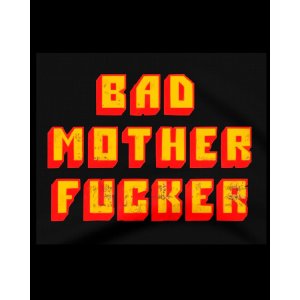 画像2: 10月19日23:59分締切 予約注文 送料無料 Pulp Fiction / Quentin Tarantino BAD MOTHER FUCKER スウェット ブラック