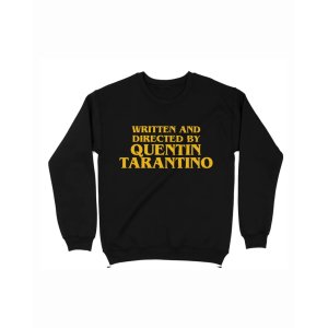 画像1: 10月19日23:59分締切 予約注文 送料無料 Written and Directed By Quentin Tarantino スウェット ブラック