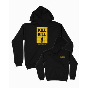 画像1: 10月19日23:59分締切 予約注文 送料無料 KILL BILL / Quentin Tarantino Logo プルオーバーパーカー ブラック
