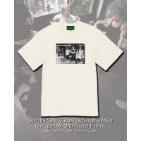 10月30日23:59分締切 予約注文 送料無料 JAKOBS CASTLE x BALL&CHAIN x YASU / Chicago LAX-ORD フェードTシャツ ホワイト