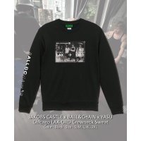 10月30日23:59分締切 予約注文 送料無料 JAKOBS CASTLE x BALL&CHAIN x YASU / Chicago LAX-ORD スウェット(10oz/裏パイル) ブラック