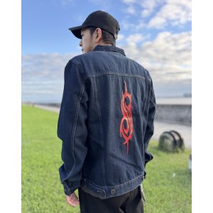 画像12: 送料無料 SLIPKNOT / Tribal Logo デニムジャケット