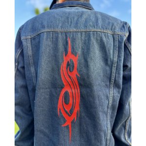 画像11: 送料無料 SLIPKNOT / Tribal Logo デニムジャケット