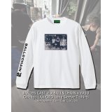10月30日23:59分締切 予約注文 送料無料 JAKOBS CASTLE x BALL&CHAIN x YASU / Chicago LAX-ORD 長袖Tシャツ ホワイト
