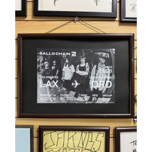 画像2: 10月30日23:59分締切 予約注文 JAKOBS CASTLE x BALL&CHAIN x YASU / Chicago LAX-ORD A3サイズ シルクスクリーンポスター