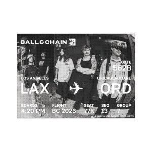 画像3: 10月30日23:59分締切 予約注文 送料無料 JAKOBS CASTLE x BALL&CHAIN x YASU / Chicago LAX-ORD フェードTシャツ ブラック