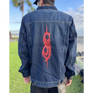 画像9: 送料無料 SLIPKNOT / Tribal Logo デニムジャケット