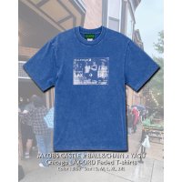 10月30日23:59分締切 予約注文 送料無料 JAKOBS CASTLE x BALL&CHAIN x YASU / Chicago LAX-ORD フェードTシャツ ブルー