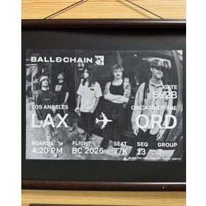 画像3: 10月30日23:59分締切 予約注文 JAKOBS CASTLE x BALL&CHAIN x YASU / Chicago LAX-ORD A3サイズ シルクスクリーンポスター