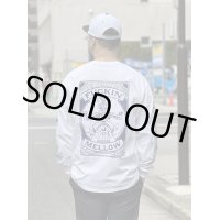 送料無料 2XLサイズラスト1枚で終了 FUCKIN' MELLOW / You'll be in my heart Artwork by JUN of ROULETTE 長袖 Tシャツ WHITE