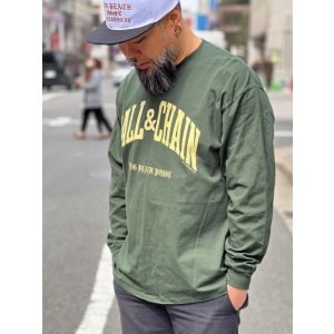 画像2: 送料無料 FUCKIN' MELLOW CLOTHING / Long Beach Posse Artwork by PICTURE MOUSE 長袖Ｔシャツ FOREST GREEN