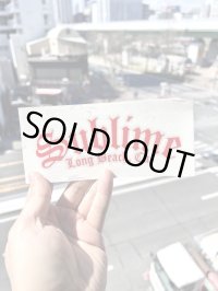 1枚のみ限定入荷 SUBLIME / Second Hand Smoke カッティングステッカー レッド