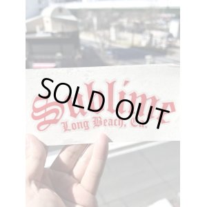 画像2: 1枚のみ限定入荷 SUBLIME / Second Hand Smoke カッティングステッカー レッド