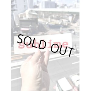 画像1: 1枚のみ限定入荷 SUBLIME / Courier Logo カッティングステッカー レッド