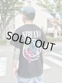 送料無料 カリフォルニア買付アイテム Mサイズラスト1枚で終了 NIRVANA / Floral Smiley Tシャツ