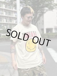 送料無料 カリフォルニア買付アイテム XLラスト1枚で終了 NIRVANA / Smiley Face Tシャツ