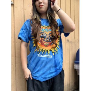 画像2: 送料無料 Lサイズラスト2枚で終了 REEFERS by SUBLIME / SUN Tシャツ BLUE TIE DYE