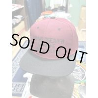 FUCKIN' MELLOW CLOTHING / Long Beach Posse スナップバックキャップ BLACKｘBURGUNDY