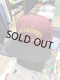 ラスト1枚で終了 FUCKIN' MELLOW / MMXX スナップバックキャップ BLACKｘBURGUNDY