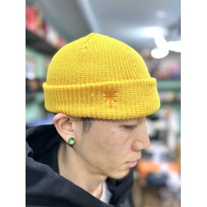 画像2: 半額セール FUCKIN' MELLOW / Con Safos ショートニットキャップ YELLOW MASTARD