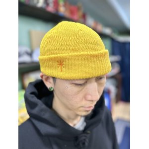 画像1: 半額セール FUCKIN' MELLOW / Con Safos ショートニットキャップ YELLOW MASTARD