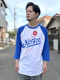 送料無料 NOFX "Final Tour Last Merch" / Los Dodgers ラグラン七分Tシャツ (made in USA)