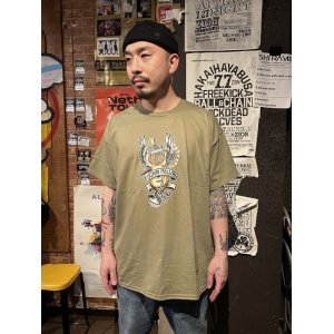 画像2: 2XLサイズラスト1枚で終了 "OPIE ORTIZ x BALL&CHAIN" / MEMORIES コラボTシャツ プレーリーダスト
