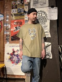 2XLサイズラスト1枚で終了 "OPIE ORTIZ x BALL&CHAIN" / MEMORIES コラボTシャツ プレーリーダスト