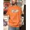 画像2: XLサイズラスト1枚で終了 "OPIE ORTIZ x BALL&CHAIN" / Skull & Rose コラボTシャツ TEXAS ORANGE (2)