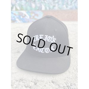 画像1: 送料無料 ラスト1枚で終了 TREJO'S TACOS / Font Logo 3D刺繍 スナップバックキャップ BLACK