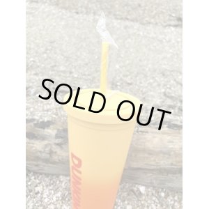 画像3: DUNKIN DONUTS / 2023 ORANGE RAINBOW ACRYLIC TRAVEL CUP TUMBLER with STRAW