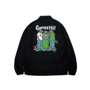 画像8: 送料無料 L、XLサイズ各1枚づつで終了 CYPRESS HILL x POT MEETS POP / Blunted コーチジャケット BLACK