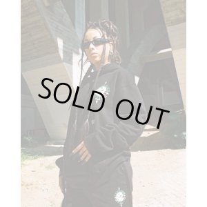 画像6: 送料無料 Lサイズラスト1枚で終了 CYPRESS HILL x POT MEETS POP / Skull & Compass プルオーバーパーカー BLACK