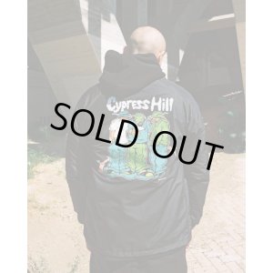 画像1: 送料無料 XLラスト1枚で終了 CYPRESS HILL x POT MEETS POP / Blunted コーチジャケット BLACK