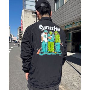画像5: 送料無料 L、XLサイズ各1枚づつで終了 CYPRESS HILL x POT MEETS POP / Blunted コーチジャケット BLACK