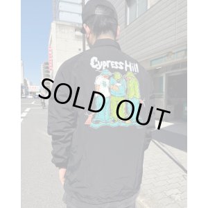 画像5: 送料無料 XLラスト1枚で終了 CYPRESS HILL x POT MEETS POP / Blunted コーチジャケット BLACK